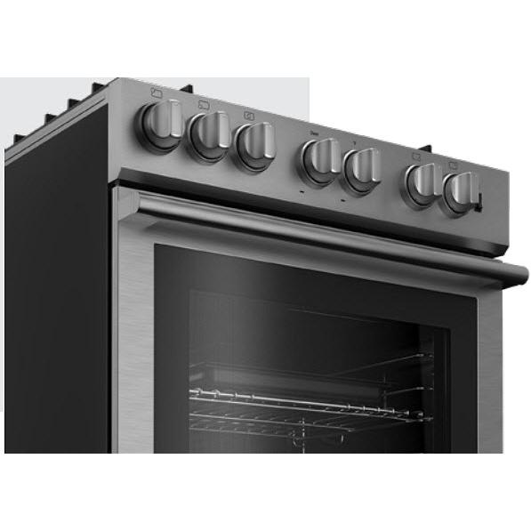 Blomberg 30-inch slide-in Dual Fuel Range with Convection Technology BDF30522SS IMAGE 4