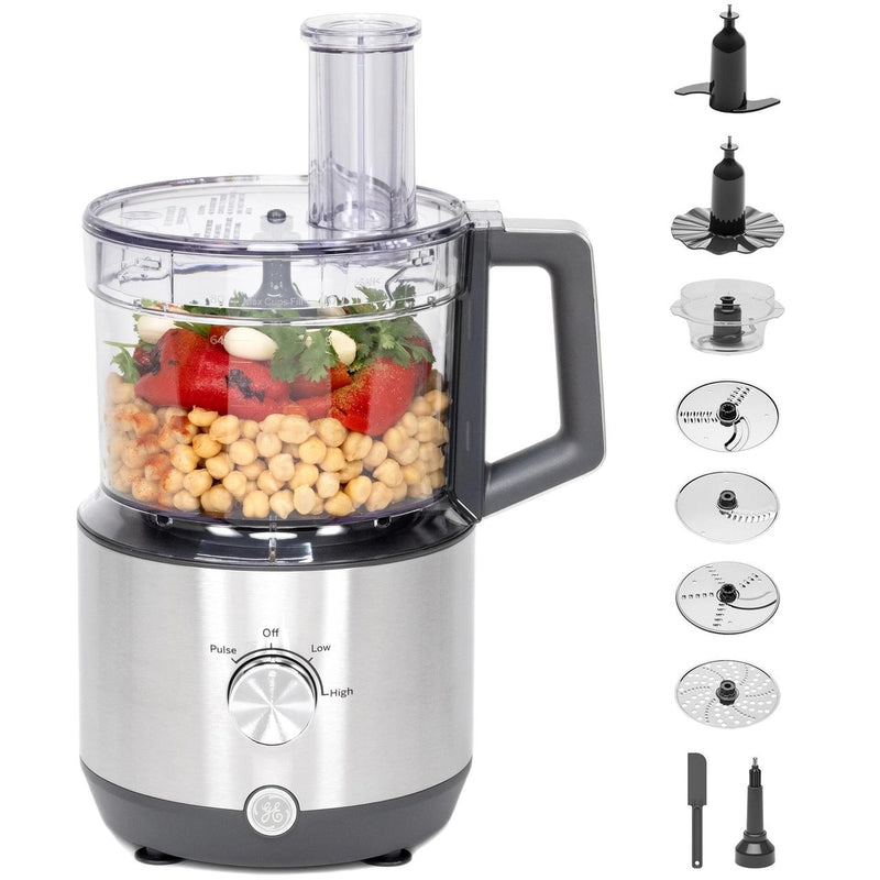 GE 12-Cup Food Processor with 550-Watt of Power G8P1AASSPSS IMAGE 1