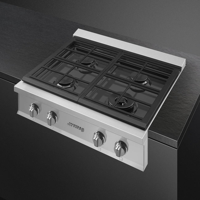 Smeg 30" Portofino Gas Rangetop RTU304GX IMAGE 2