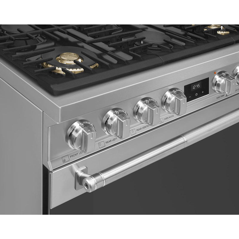 Smeg 36-inch Freestanding Gas Range with Convection Technology SPR36UGGX IMAGE 6