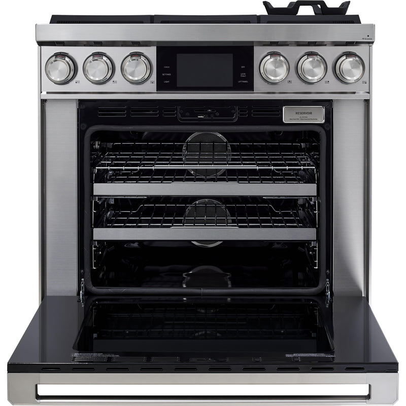 Dacor 36-inch Freestanding Dual Fuel Range with LCD touchscreen DOP36C86DLS/DA IMAGE 2