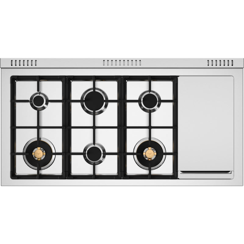 Bertazzoni 48-inch Freestanding Dual Fuel Range HER486BTFEPNET IMAGE 3