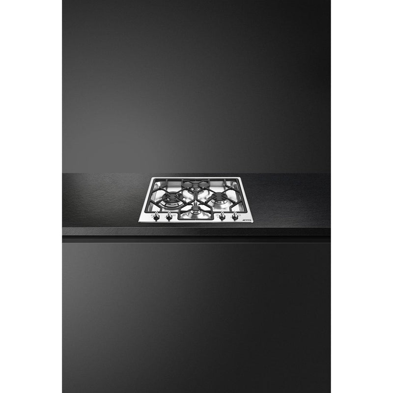 Smeg 24-inch Classic 4-Burner Gas Cooktop PGFU24X IMAGE 3