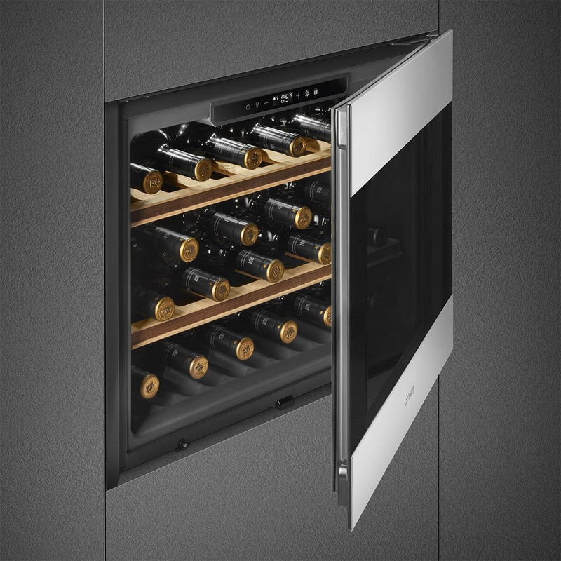 Smeg 21-Bottle Classic Wine Cooler CVIU321X1 IMAGE 4