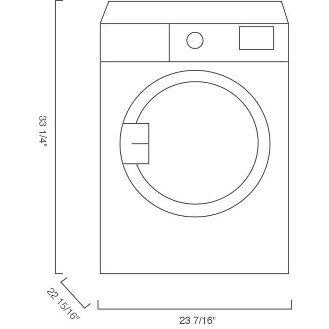 Blomberg 3.7 cu.ft. Electric Dryer DV17600WBSP IMAGE 3