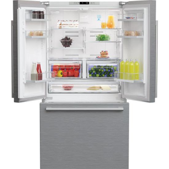 Blomberg 36-inch, 19.86 cu.ft. Counter-Depth French 3-Door Refrigerator with Water Dispenser BRFD2230XSSSP IMAGE 3