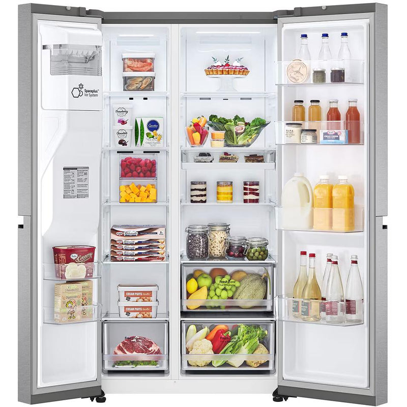 LG 36-inch, 22.5 cu. ft. Counter-Depth Side-by-Side Refrigerator with Ice and Water Dispensing System LS23C4230V IMAGE 2