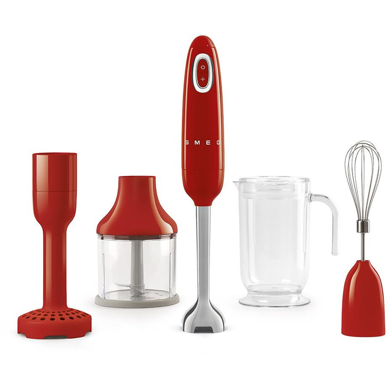 Smeg Smeg 50's Retro Style Aesthetic Hand Blender and Accessories Set HBF22RDUS IMAGE 1