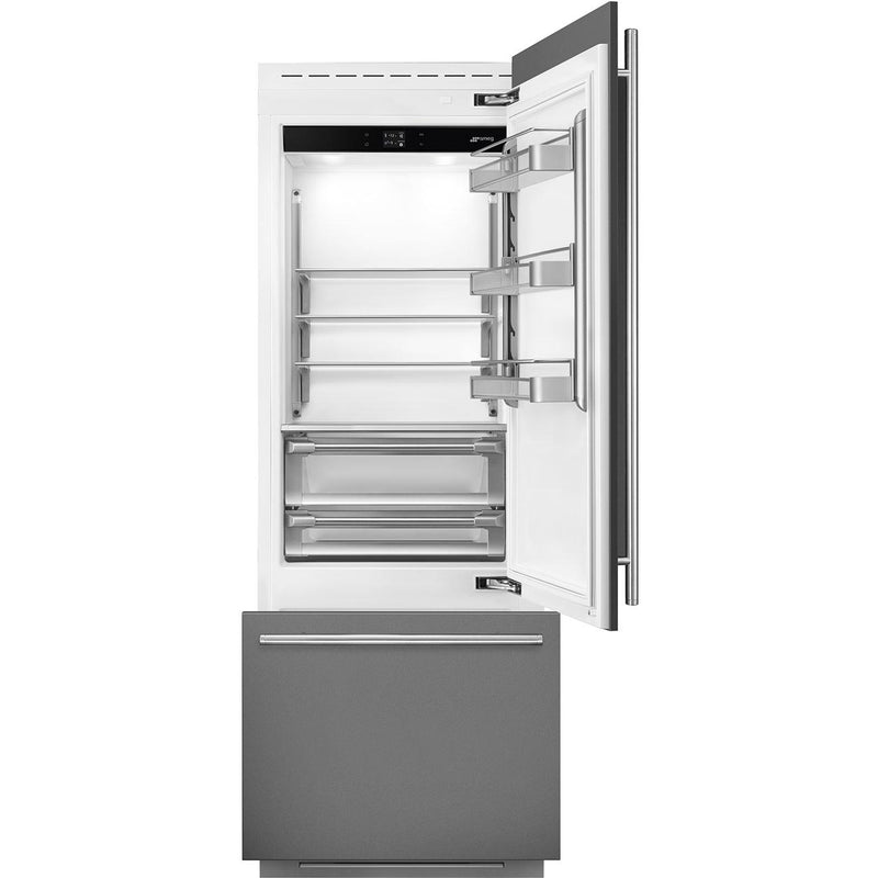 Smeg 30-inch, 15.54 cu. ft. Built-in Bottom Freezer Refrigerator RBMU30R IMAGE 1