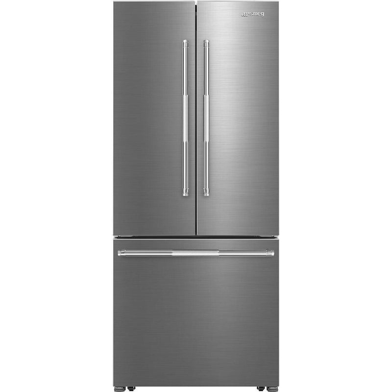 Smeg 30-inch, 16 cu. ft. Freestanding French 3-Door Refrigerator FD30UXI IMAGE 1