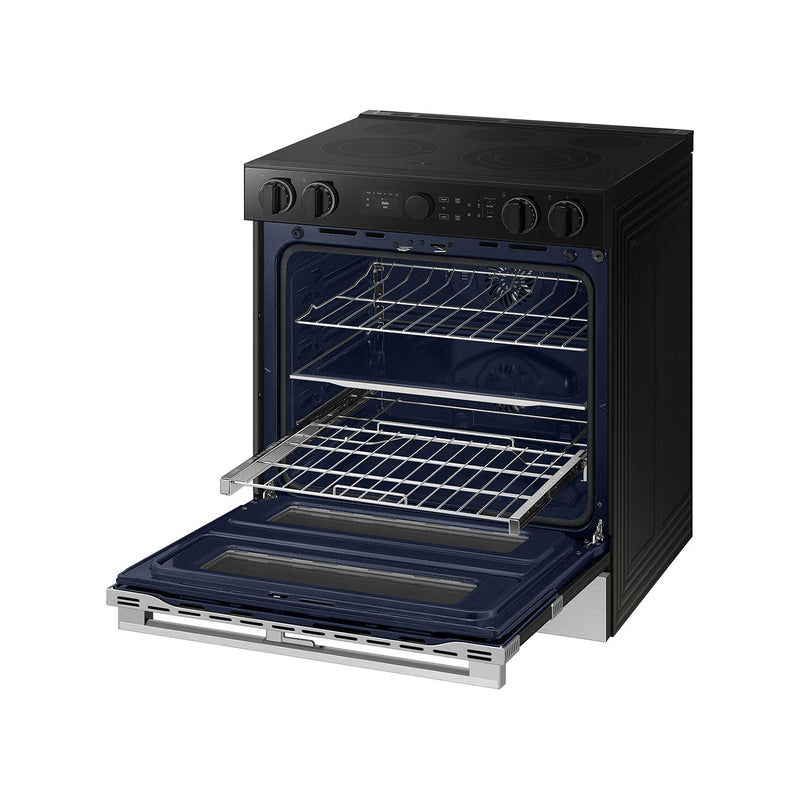 Samsung 30-inch Slide-in Electric Range with Wi-Fi NSE6DG8550SRAC IMAGE 10