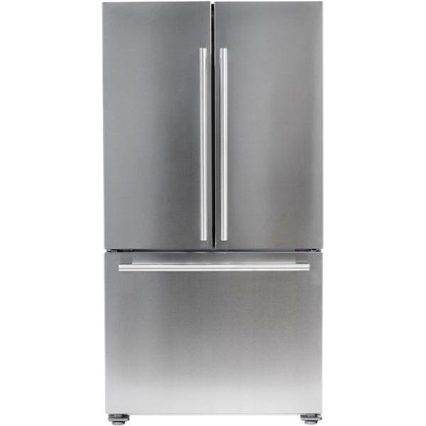 Blomberg 36-inch, 19.86 cu.ft. Counter-Depth French 3-Door Refrigerator with Water Dispenser BRFD2230XSSBF IMAGE 1