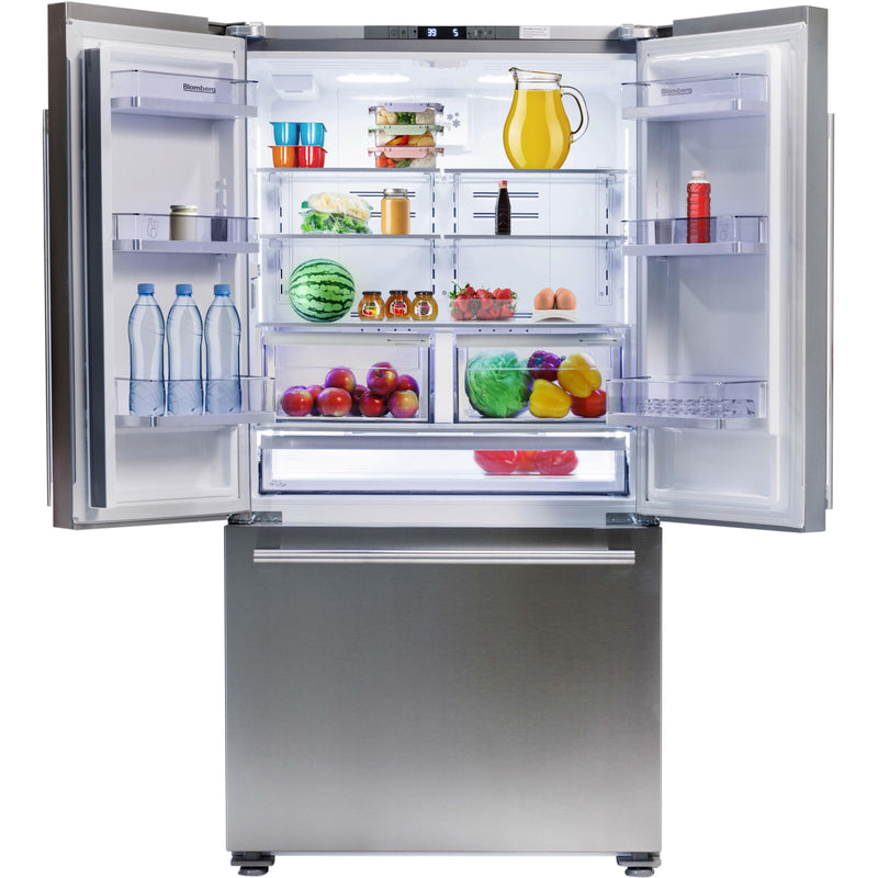 Blomberg 36-inch, 19.86 cu.ft. Counter-Depth French 3-Door Refrigerator with Water Dispenser BRFD2230XSSBF IMAGE 2