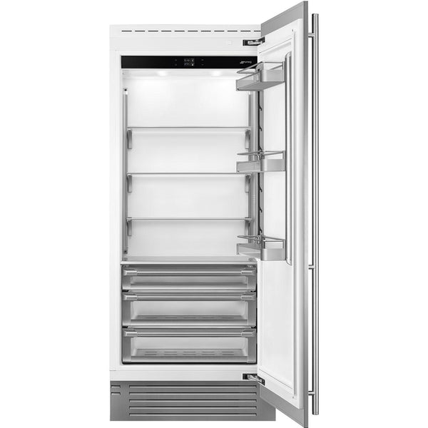 Smeg 36-inch, 21.54 cu. ft. All Refrigerator RSDU36RX IMAGE 1