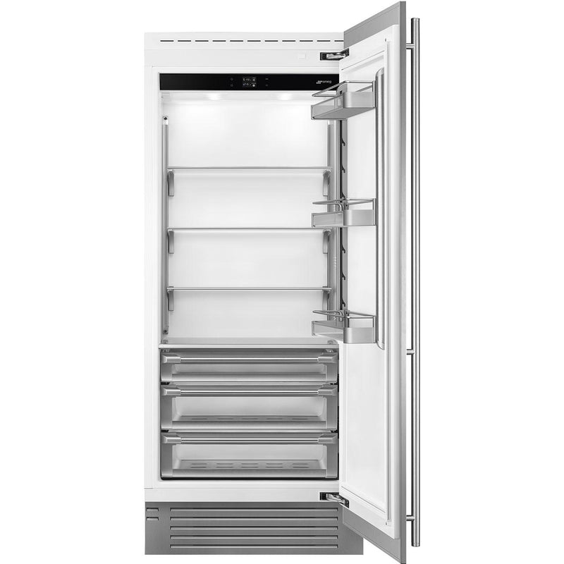 Smeg 36-inch, 21.54 cu. ft. All Refrigerator RSDU36RX IMAGE 1