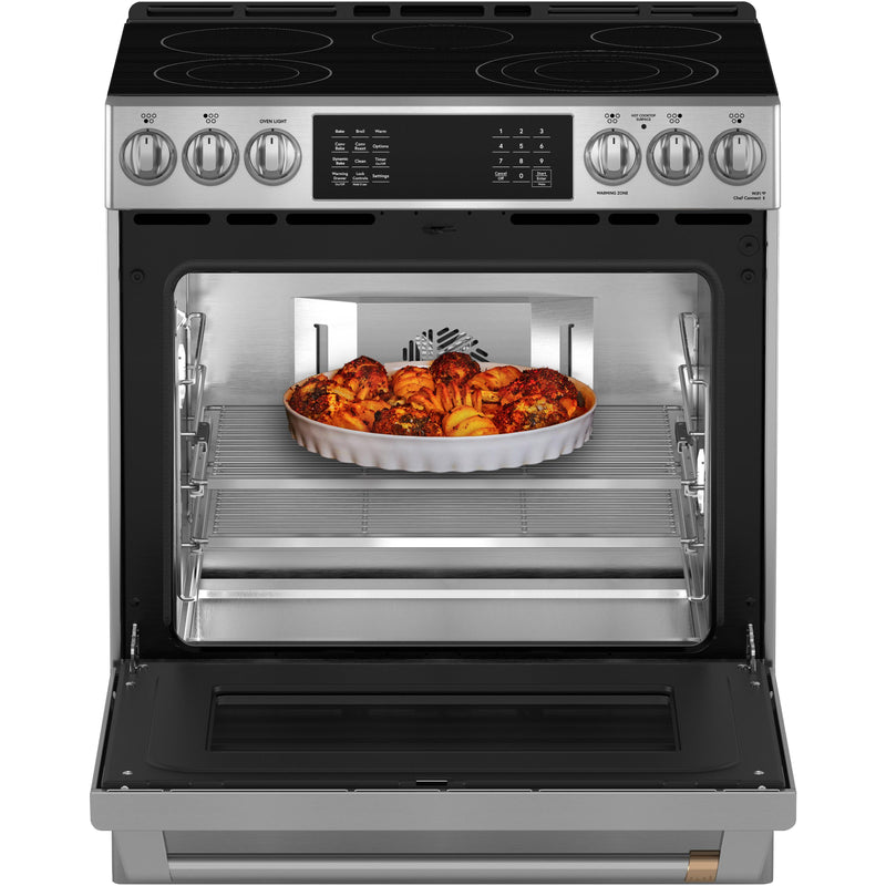 Café 30-inch Freestanding Electric Range with Wi-Fi CRS70XAWCS1 IMAGE 2