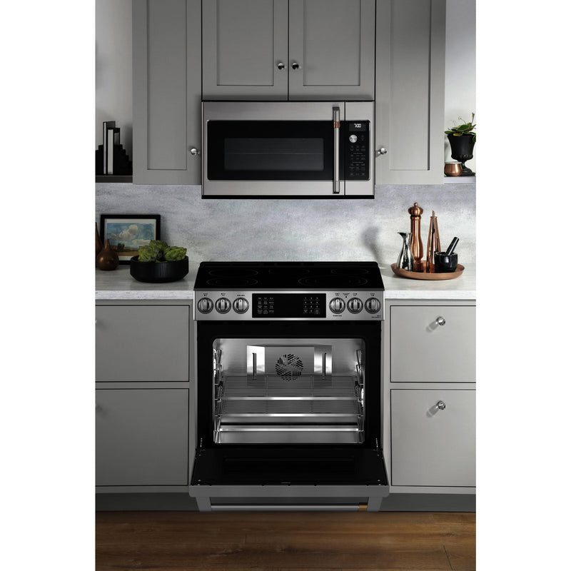 Café 30-inch Freestanding Electric Range with Wi-Fi CRS70XAWCS1 IMAGE 7