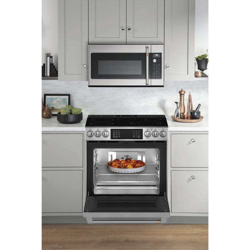 Café 30-inch Freestanding Electric Range with Wi-Fi CRS70XAWCS1 IMAGE 8