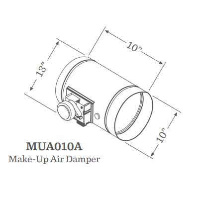 Zephyr Ventilation Accessories Dampers MUA010A IMAGE 1