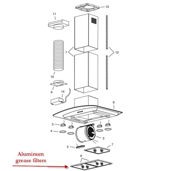 Broan Ventilation Accessories Filters S97018029 IMAGE 1