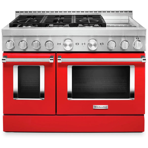 KitchenAid 48-inch Freestanding Dual Fuel Range with Even-Heat™ True Convection KFDC558JPA IMAGE 1