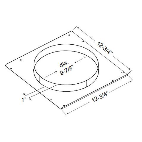 Zephyr Ventilation Accessories Caps/Louvers and Collars 54190054 IMAGE 1