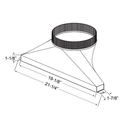 Zephyr Ventilation Accessories Transitions AK00070 IMAGE 1