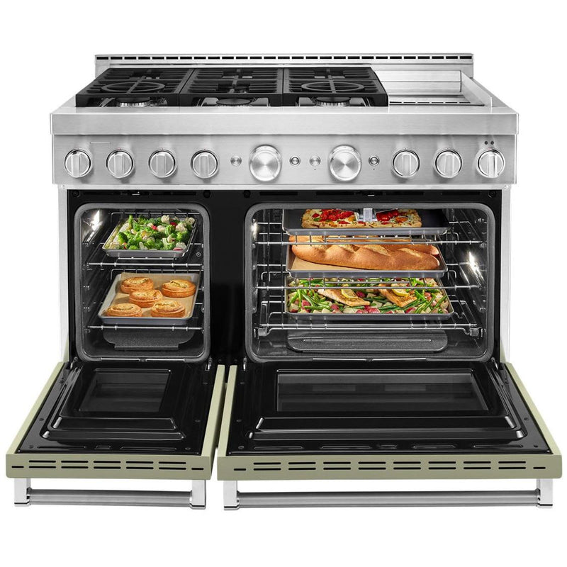 KitchenAid 48-inch Freestanding Gas Range with Even-Heat™ True Convection KFGC558JAV IMAGE 3