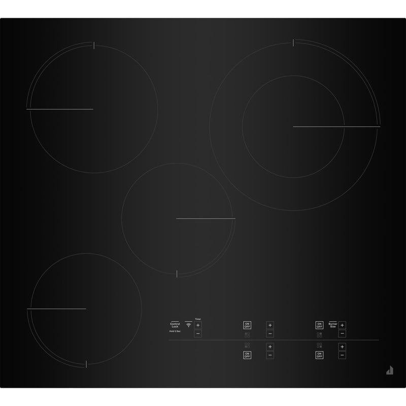 JennAir 24-inch Built-In Electric Cooktop with Emotive Controls JEC4424KB IMAGE 1