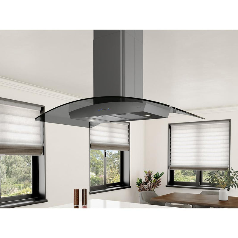 Zephyr 36-inch Core Ravenna Series Island Hood ZRE-M90BBSGG IMAGE 3